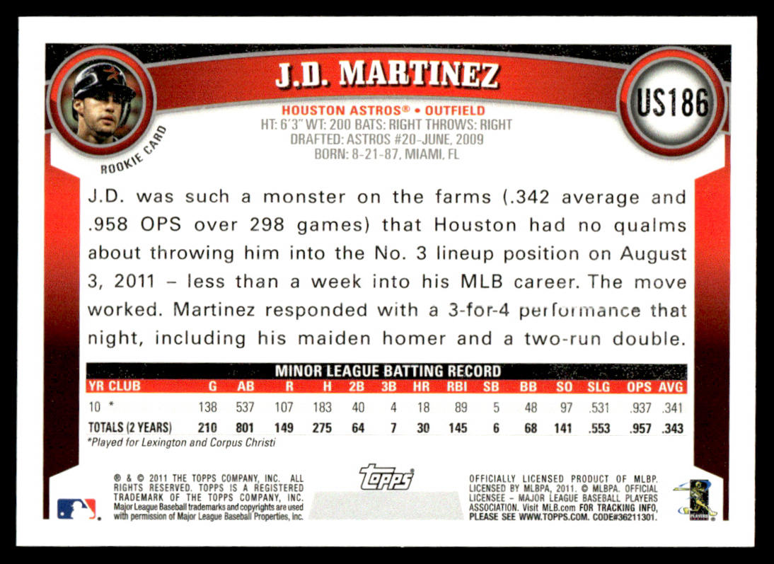 2011 Topps Baseball Complete Update Series - Trout Altuve Goldschmidt RC