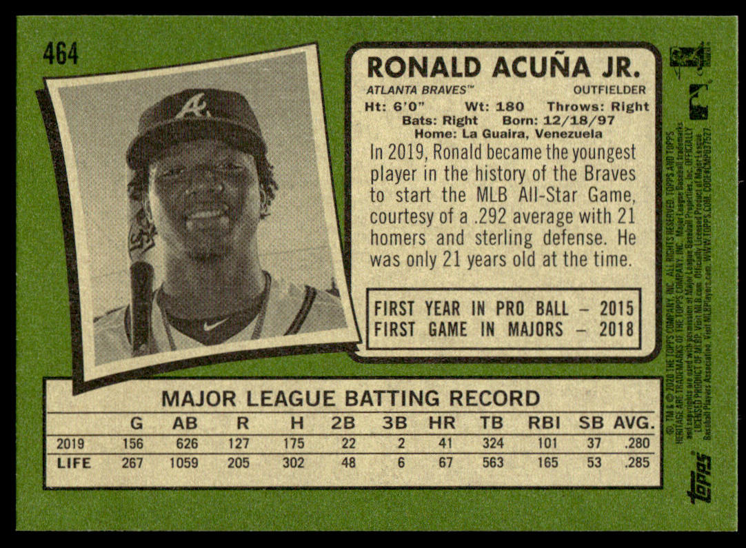 2020 Topps Heritage Baseball Complete Base Set - 725 cards