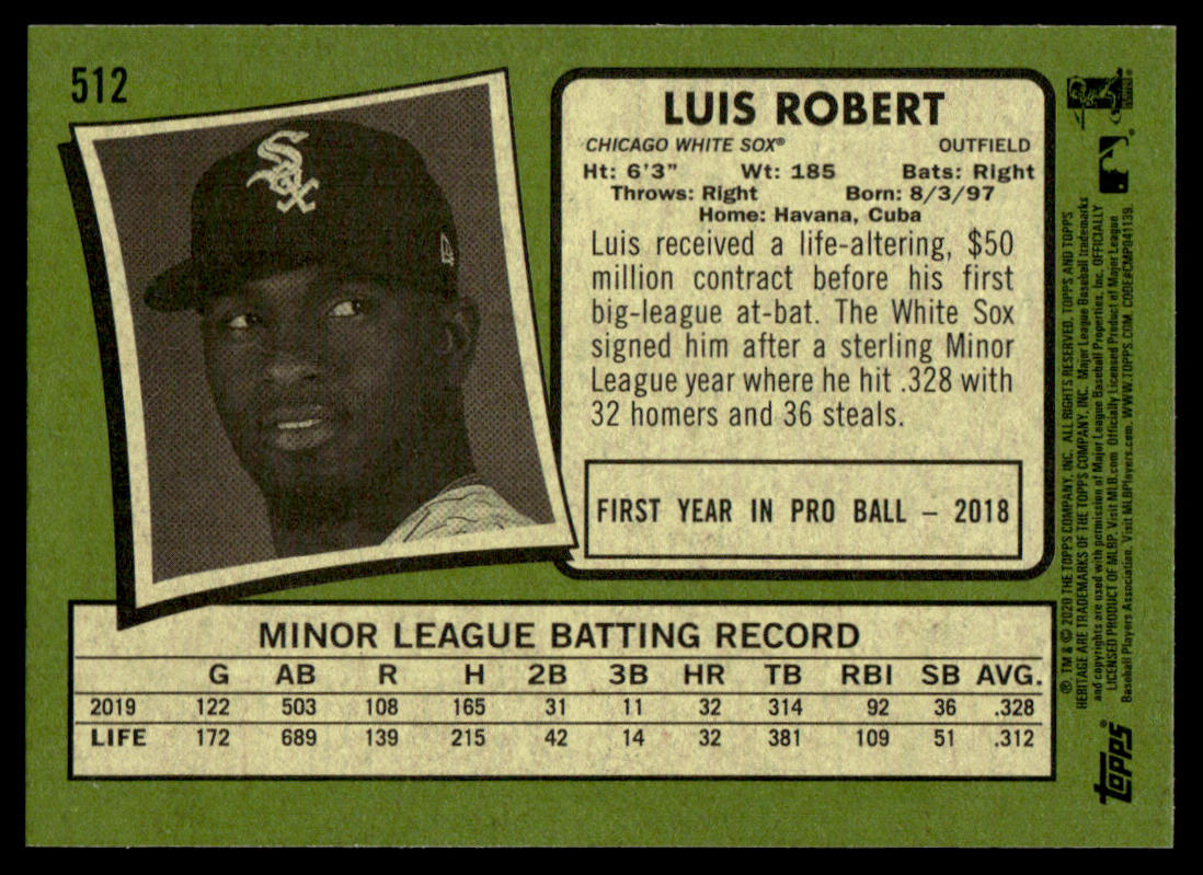 2020 Topps Heritage Baseball Complete Base Set - 725 cards