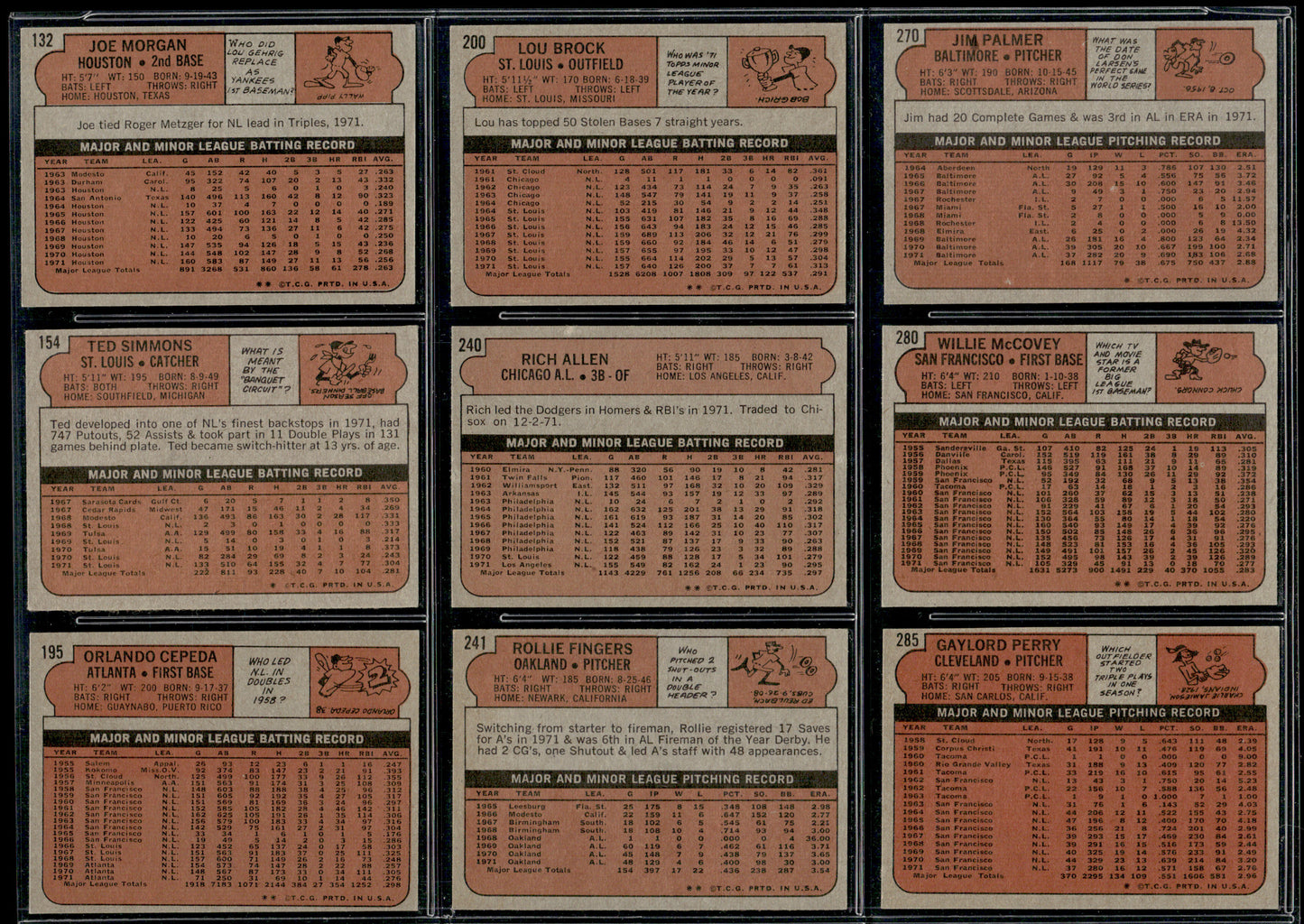 1972 Topps Baseball Complete Set - EXMT AVG w 13 Graded - Fisk RC Aaron Ryan Mays