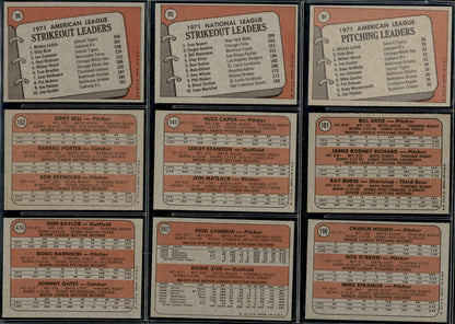 1972 Topps Baseball Complete Set - NM AVG w 74 Graded - Fisk RC Aaron Ryan Mays