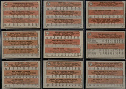 1972 Topps Baseball Complete Set - EXMT AVG w 10 Graded - Fisk RC Aaron Ryan Mays