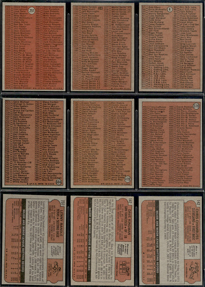 1972 Topps Baseball Complete Set - EXMT AVG w 10 Graded - Fisk RC Aaron Ryan Mays