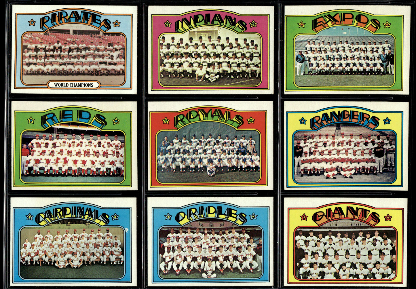 1972 Topps Baseball Complete Set - EXMT AVG w 13 Graded - Fisk RC Aaron Ryan Mays