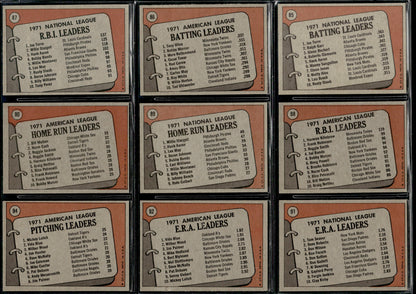 1972 Topps Baseball Complete Set - EXMT AVG w 13 Graded - Fisk RC Aaron Ryan Mays