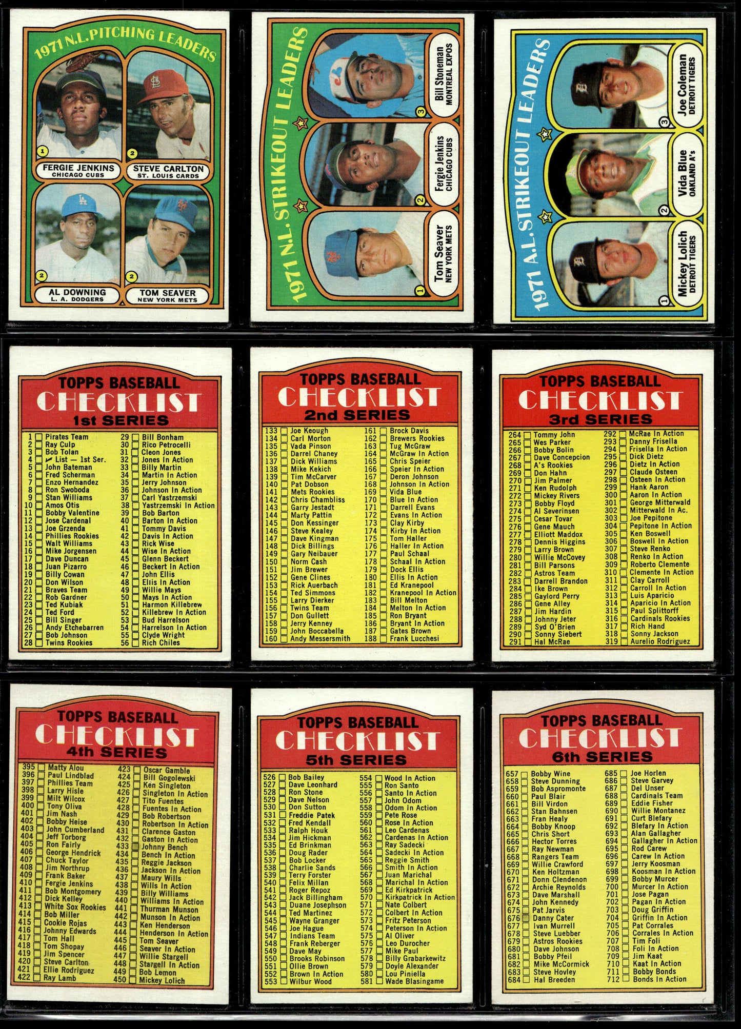 1972 Topps Baseball Complete Set - EXMT AVG w 13 Graded - Fisk RC Aaron Ryan Mays