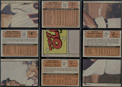 1972 Topps Baseball Complete Set - NM AVG w 74 Graded - Fisk RC Aaron Ryan Mays