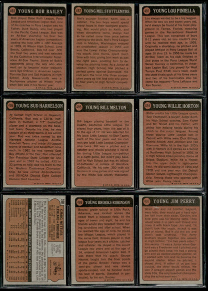 1972 Topps Baseball Complete Set - EXMT AVG w 13 Graded - Fisk RC Aaron Ryan Mays