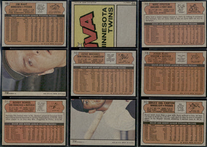 1972 Topps Baseball Complete Set - NM AVG w 74 Graded - Fisk RC Aaron Ryan Mays