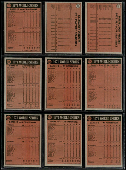 1972 Topps Baseball Complete Set - EXMT AVG w 13 Graded - Fisk RC Aaron Ryan Mays