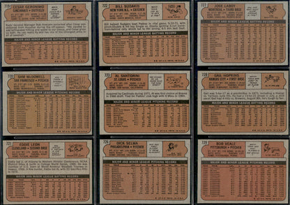 1972 Topps Baseball Complete Set - NM AVG w 74 Graded - Fisk RC Aaron Ryan Mays