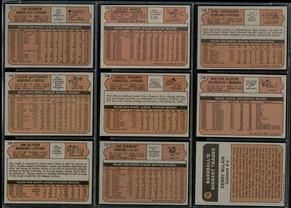 1972 Topps Baseball Complete Set - NM AVG w 74 Graded - Fisk RC Aaron Ryan Mays