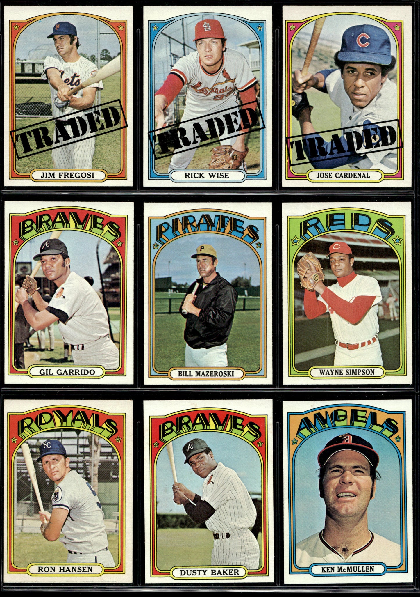 1972 Topps Baseball Complete Set - NM AVG w 74 Graded - Fisk RC Aaron Ryan Mays