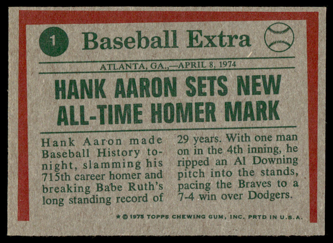 1975 Topps Baseball Complete Set - NM AVG - Brett Yount Rice Carter RC Aaron Ryan