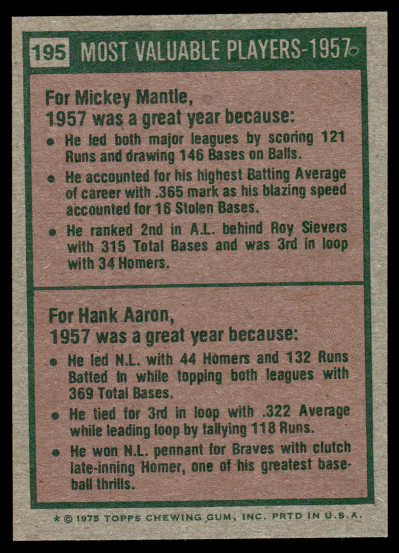 1975 Topps Baseball Complete Set - NM AVG - Brett Yount Rice Carter RC Aaron Ryan