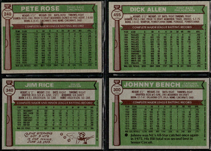 1976 Topps Baseball Complete Set - NM+ AVG - Eckersley RC Aaron Ryan Brett Rose