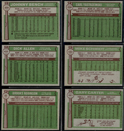 1976 Topps Baseball Complete Set - EXMT+ AVG - Eckersley RC Aaron Ryan Brett Rose