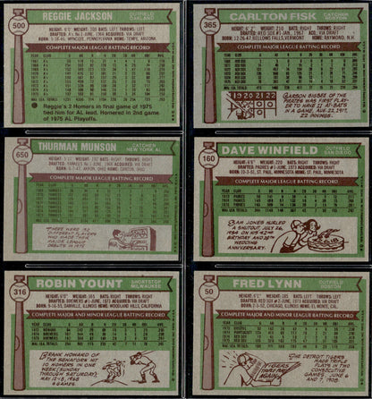 1976 Topps Baseball Complete Set - EXMT+ AVG - Eckersley RC Aaron Ryan Brett Rose