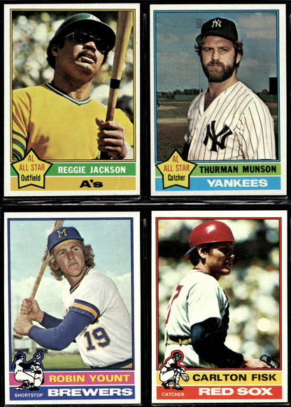 1976 Topps Baseball Complete Set - NM+ AVG - Eckersley RC Aaron Ryan Brett Rose