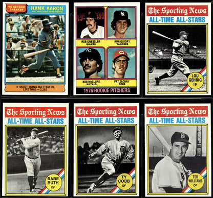 1976 Topps Baseball Complete Set - EXMT+ AVG - Eckersley RC Aaron Ryan Brett Rose