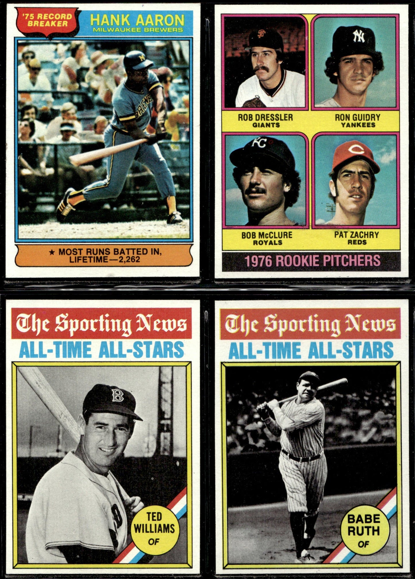 1976 Topps Baseball Complete Set - NM+ AVG - Eckersley RC Aaron Ryan Brett Rose