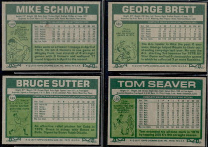 1977 Topps Baseball Complete Set - EXMT+ AVG - Dawson RC Ryan Brett Rose