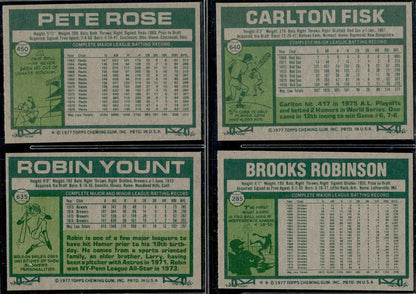 1977 Topps Baseball Complete Set - EXMT+ AVG - Dawson RC Ryan Brett Rose
