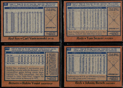 1978 Topps Baseball Complete Set Vending! - NM AVG - Murray Molitor RC Ryan