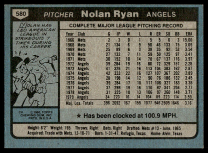1980 Topps Baseball Complete Set - EXMT/NM - Henderson RC Ryan