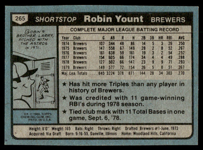 1980 Topps Baseball Complete Set - NM AVG - Henderson RC Ryan