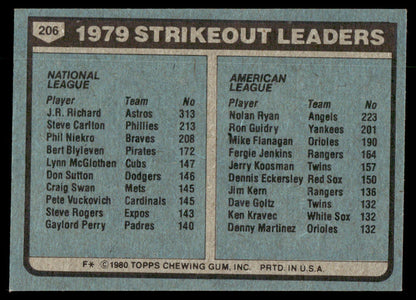 1980 Topps Baseball Complete Set - NM AVG - Henderson RC Ryan