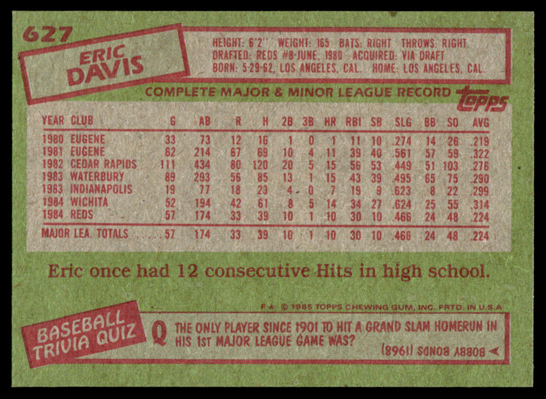 1985 Topps Baseball Complete Set Vending! - NM/NMMT - McGwire Clemens Puckett RC