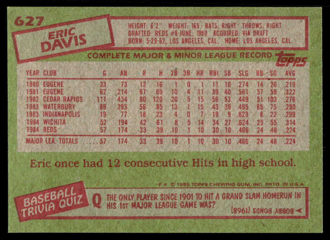 1985 Topps Baseball Complete Set Vending! - McGwire Clemens Puckett RC PSA 8