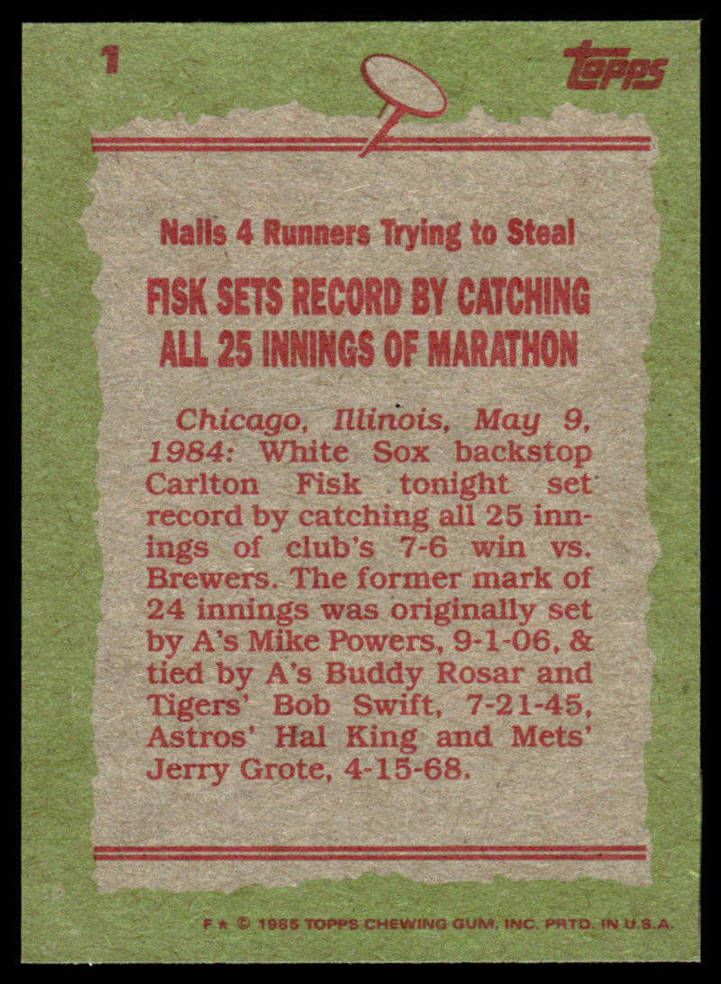 1985 Topps Baseball Complete Set Vending! - McGwire Clemens Puckett RC PSA 8