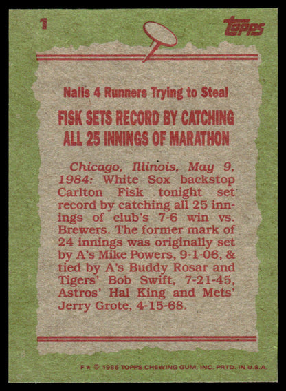 1985 Topps Baseball Complete Set Vending! - McGwire Clemens Puckett RC PSA 8