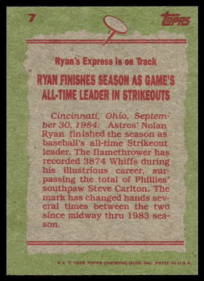 1985 Topps Baseball Complete Set Vending! - NM/NMMT - McGwire Clemens Puckett RC