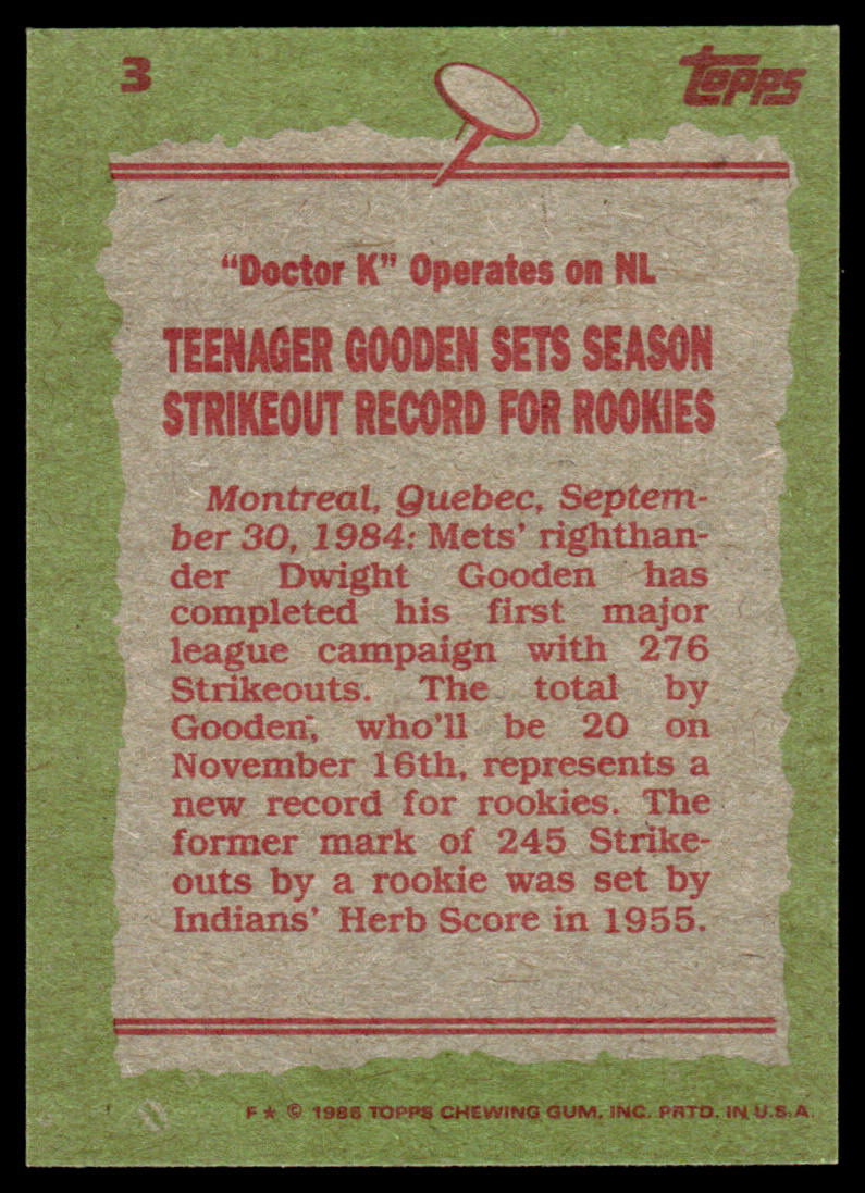 1985 Topps Baseball Complete Set Vending! - McGwire Clemens Puckett RC PSA 8