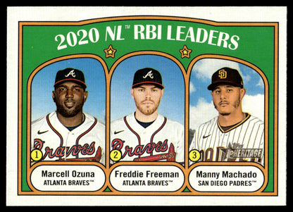 2021 Topps Heritage #39 #40 #85 #87 - Freddie Freeman - Lot of 4