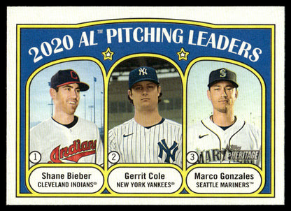 2021 Topps Heritage #94 #96 #249 #250 - Gerrit Cole - Lot of 4