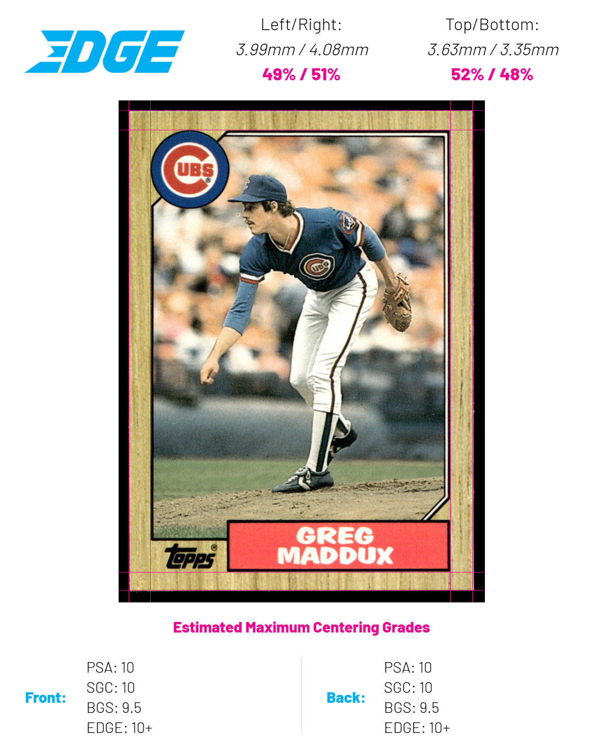 1987 Topps Traded Baseball #70T - Greg Maddux RC - MINT